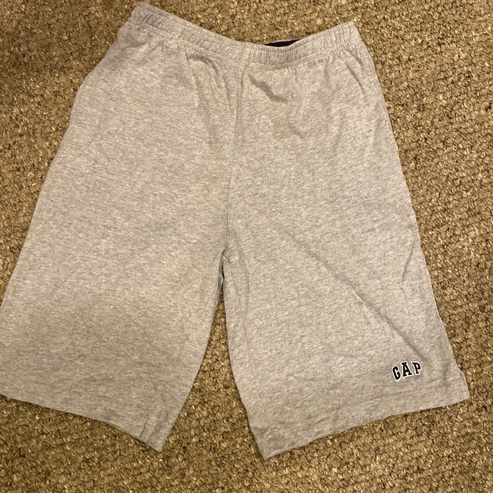 Boys gray athletic shorts. Worn a couple of times.  In very good condition.